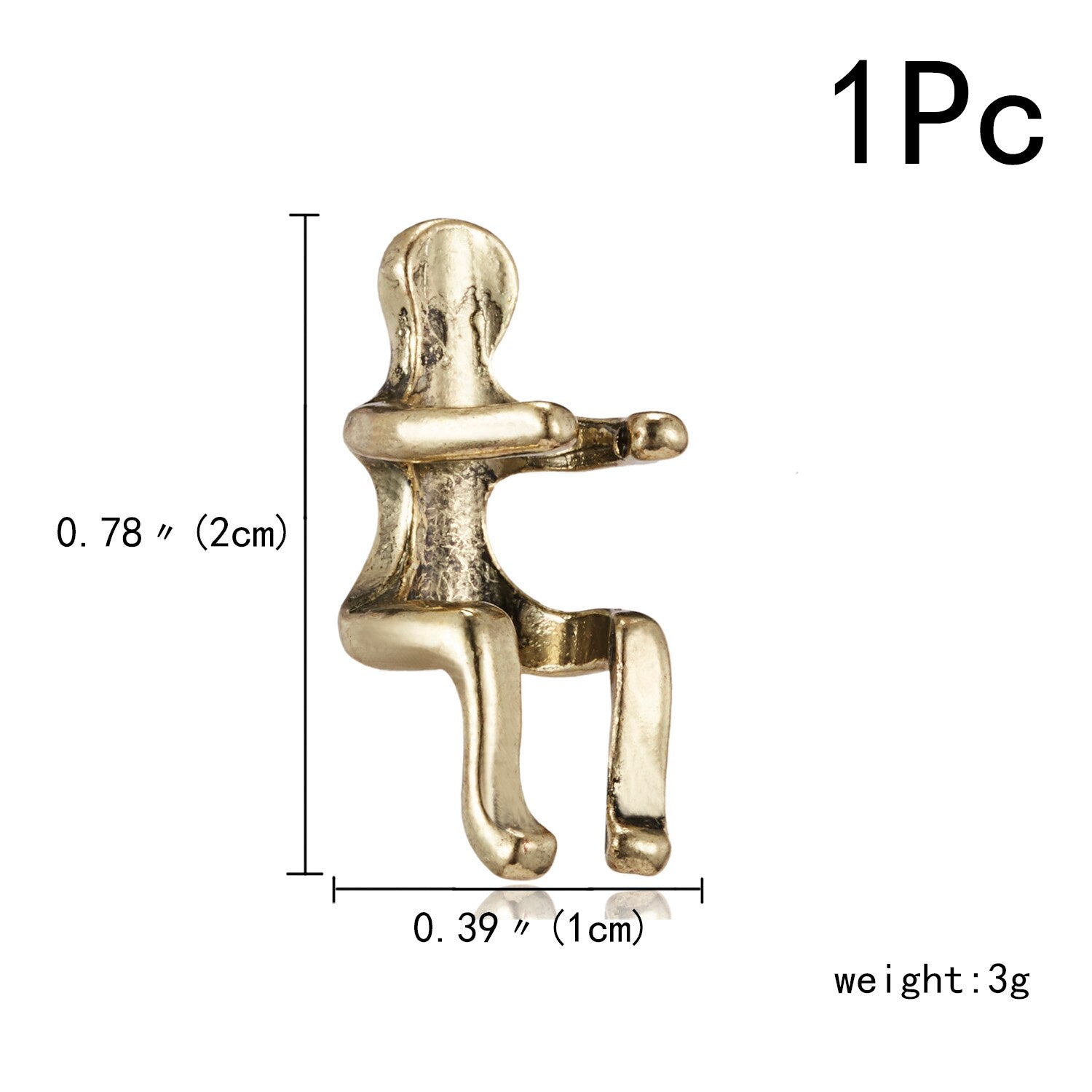1PC Gold Color Silver Color Figure Shaped Earrings Ear Clip Climbing Climber Ear Cuff Non Pierced Ear Clip Cartilage Earrings eprolo