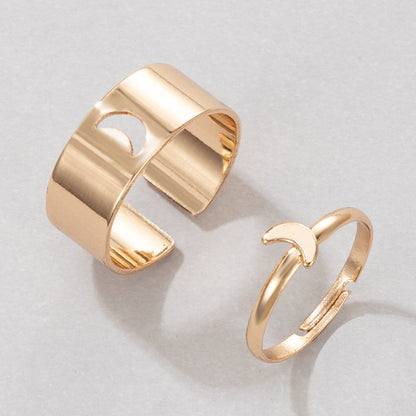 Butterfly Ring Set Creative Hollow Ins Personality Punk Style Couple Ring Pair Ring El Pazar