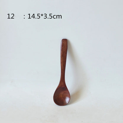 Small Customized Lettering Japanese Children Wooden Soup Spoon El Pazar