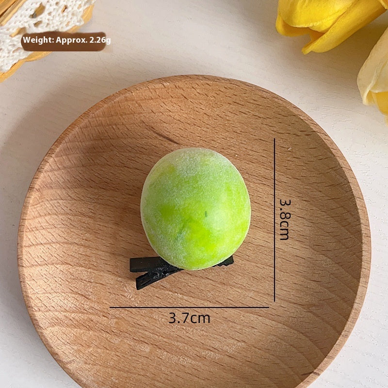 Simulation Cartoon Fruit Barrettes El Pazar
