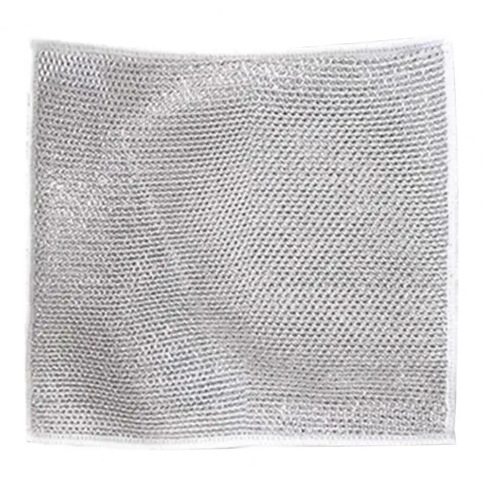 Kitchen Steel Wool Rag Multi-purpose Steel Wool Rag Reusable Steel Wool Dishcloth Set Oil-proof Quick Drying Lint Free for Pots eprolo