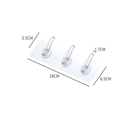 Hook Wall-Mounted Wall-Free Punch-Free Clothes Hook Paste Suction Cup Load-Bearing Traceless Nail Rack Strong Sticky Glue Hook Hook eprolo