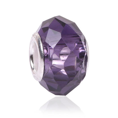 Colorful Big Crystal Facets Beads Fit Pandora Bracelet Charms European Fashion Women DIYJewelry Accessories eprolo