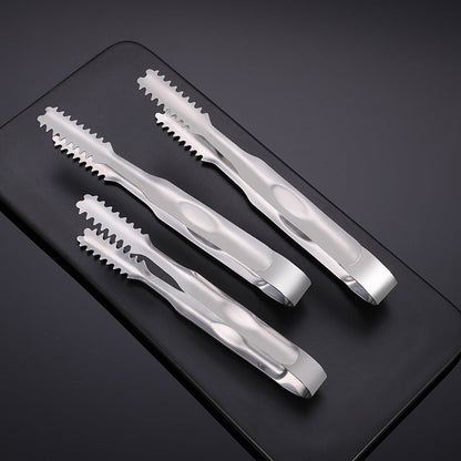 Thickened Bar Towel Clip Creative Whisky Bartender Ice Cube Ice Particle Clip Stainless Steel Ice Clip eprolo