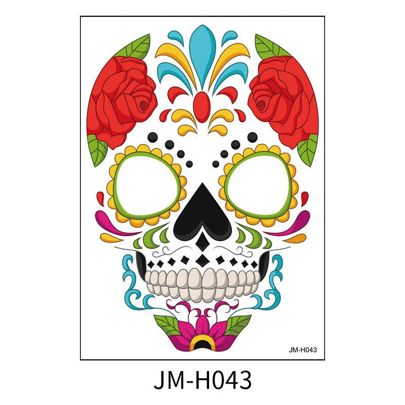 Halloween Face Tattoo Stickers Makeup Ball Funny Makeup Temporary Stickers eprolo