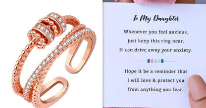S925 Sterling Silver Rotating Ring Women's Fashion Personality El Pazar
