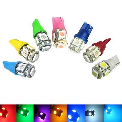 Automobile LED Lamp T10 5050 5SMD Car Wide Light 5050 Chip Car Lamp Instrument Lamp 7 Color El Pazar