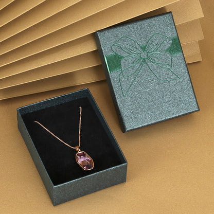 Bow Necklace Earrings Packaging Gift Box El Pazar