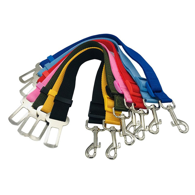 Pet products, car adjustable safety belt, traction belt, dog mounted fixed pet car safety belt eprolo