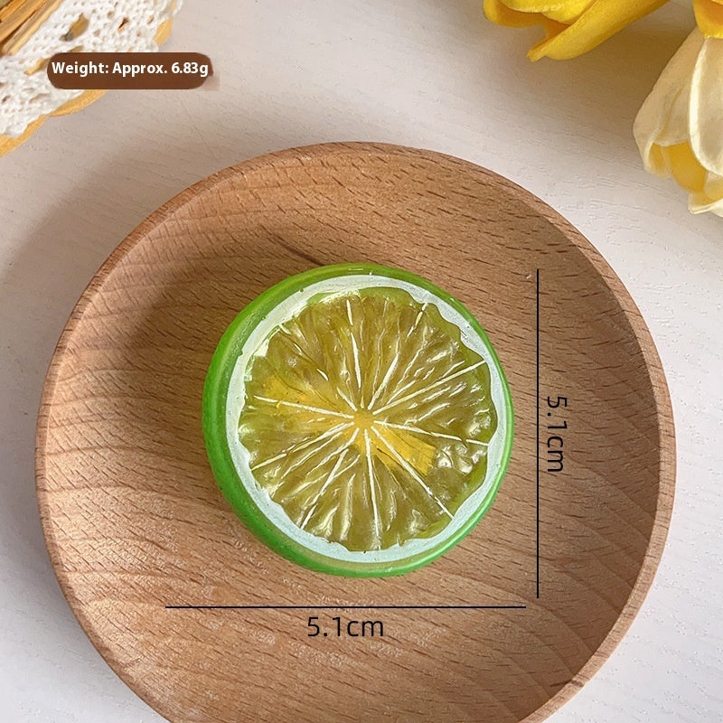 Simulation Cartoon Fruit Barrettes El Pazar