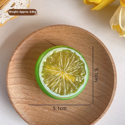 Simulation Cartoon Fruit Barrettes El Pazar