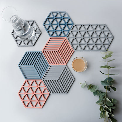 Creative Hollow Insulation Pad Household Tea Coaster Anti-scalding Table Mat Pot Mat Bowl Mat Non-slip Teapot Mat Cup Mat El Pazar