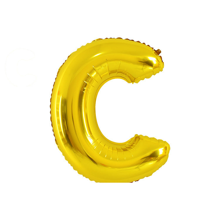 English Letter Aluminum Balloon Birthday Party Wedding Celebration Decoration El Pazar