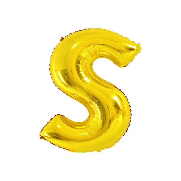 English Letter Aluminum Balloon Birthday Party Wedding Celebration Decoration El Pazar