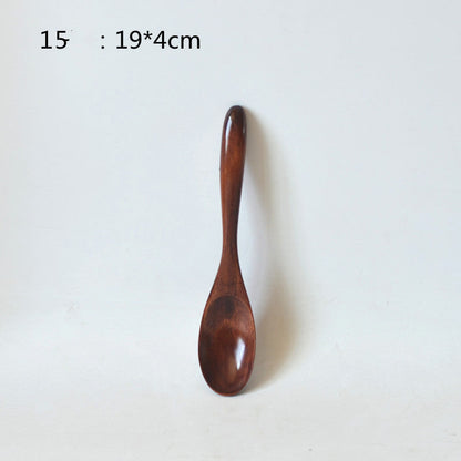 Small Customized Lettering Japanese Children Wooden Soup Spoon El Pazar
