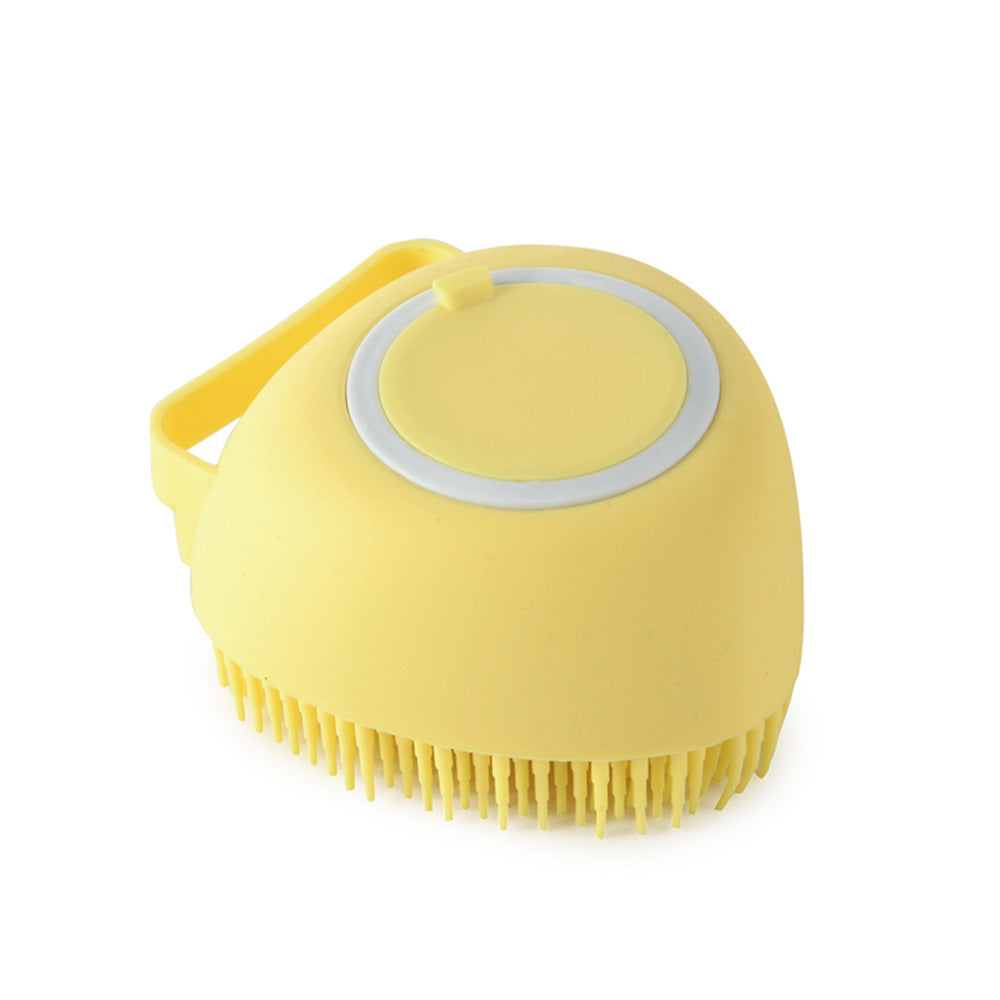 Silicone Dog Bath Massage Gloves Brush Pet Cat Bathroom Cleaning Tool Comb Brush For Dog Can Pour Shampoo Dog Grooming Supplies El Pazar