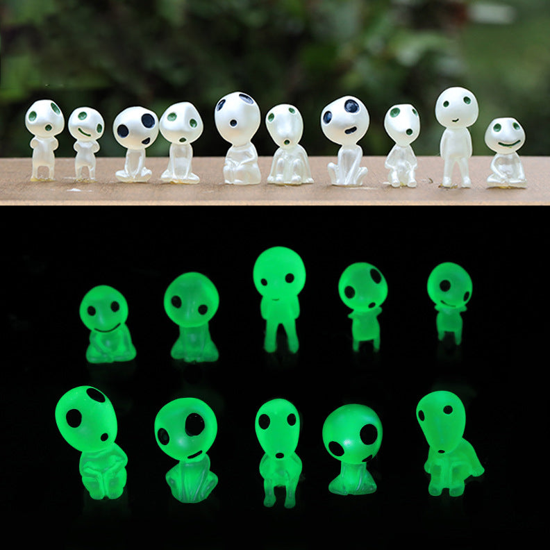 Classic micro landscape decoration Ghost Princess Nightlight Tree Elf Luminous Alien Anime Creative Small Decoration eprolo
