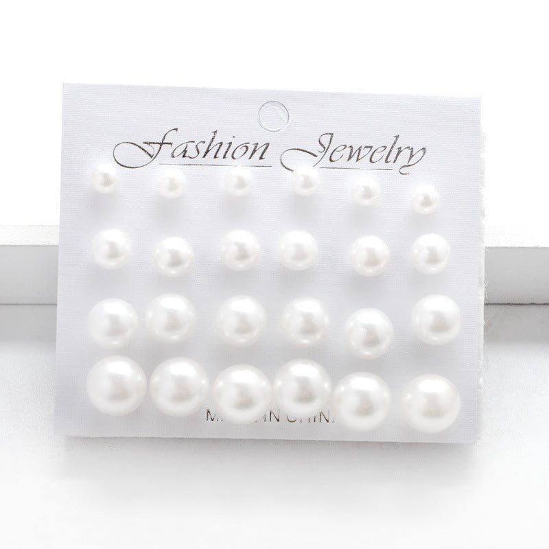 Earrings Size Pearl Stud Earrings 12 Pairs Of Pearl Jewelry El Pazar