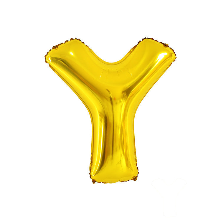 English Letter Aluminum Balloon Birthday Party Wedding Celebration Decoration El Pazar