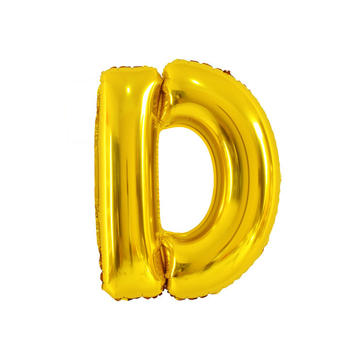 English Letter Aluminum Balloon Birthday Party Wedding Celebration Decoration El Pazar