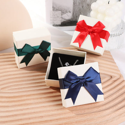Bow Necklace Earrings Packaging Gift Box El Pazar