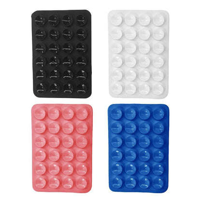 Thickened new mobile phone silicone suction cup 24 square suction cups mobile phone leather case silicone suction cup eprolo
