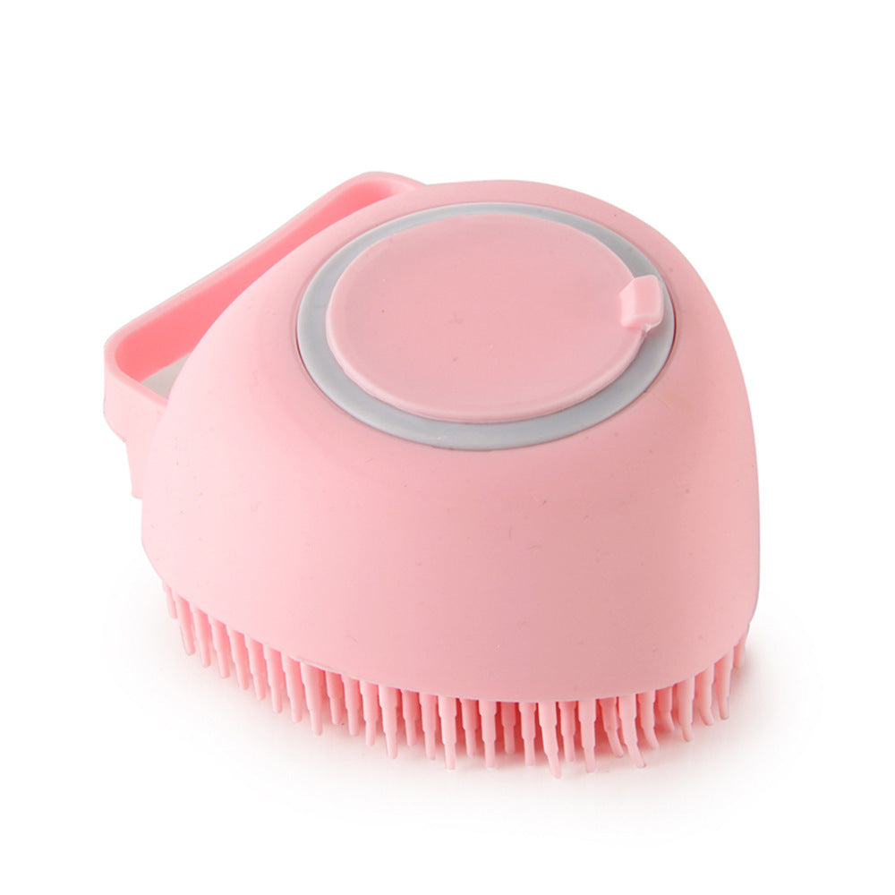 Silicone Dog Bath Massage Gloves Brush Pet Cat Bathroom Cleaning Tool Comb Brush For Dog Can Pour Shampoo Dog Grooming Supplies El Pazar
