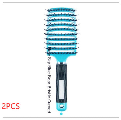 Big Curved Comb Bristle Massage Comb Eight Claws El Pazar