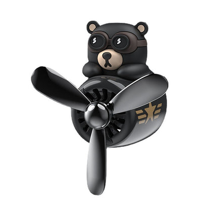 Cartoon Cute Creative Little Black Bear Car Air Outlet Aromatherapy El Pazar