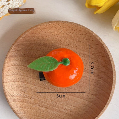 Simulation Cartoon Fruit Barrettes El Pazar