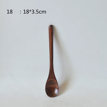 Small Customized Lettering Japanese Children Wooden Soup Spoon El Pazar