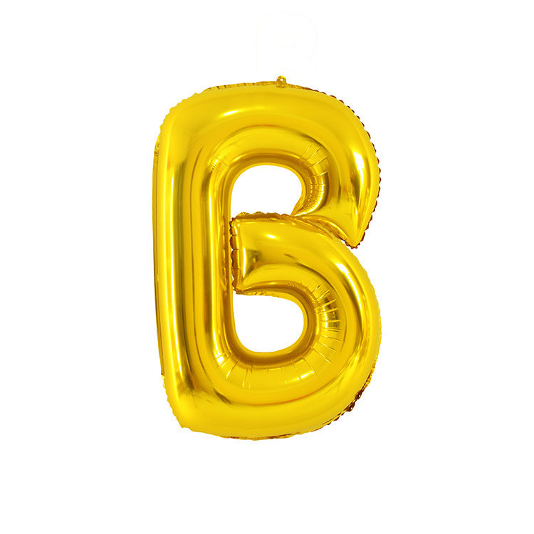 English Letter Aluminum Balloon Birthday Party Wedding Celebration Decoration El Pazar