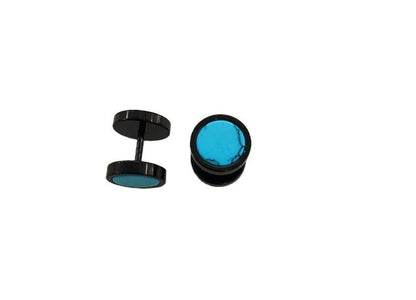 Titanium Steel Black Turquoise White Fashion Stud Earrings El Pazar