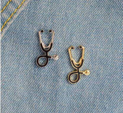 Stethoscope Brooch Pins Nurse Jewelry eprolo