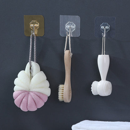 Hook Wall-Mounted Wall-Free Punch-Free Clothes Hook Paste Suction Cup Load-Bearing Traceless Nail Rack Strong Sticky Glue Hook Hook eprolo