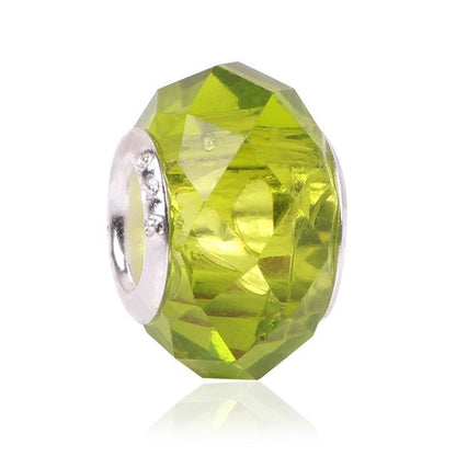 Colorful Big Crystal Facets Beads Fit Pandora Bracelet Charms European Fashion Women DIYJewelry Accessories eprolo
