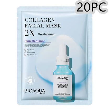 Collagen Face Mask Moisturizing Firming Face Sheet Mask Hyaluronic Acid Facial Masks Beauty Skin Care Gel Skin Care El Pazar