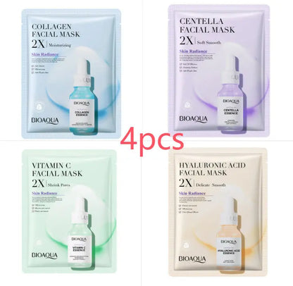 Collagen Face Mask Moisturizing Firming Face Sheet Mask Hyaluronic Acid Facial Masks Beauty Skin Care Gel Skin Care El Pazar