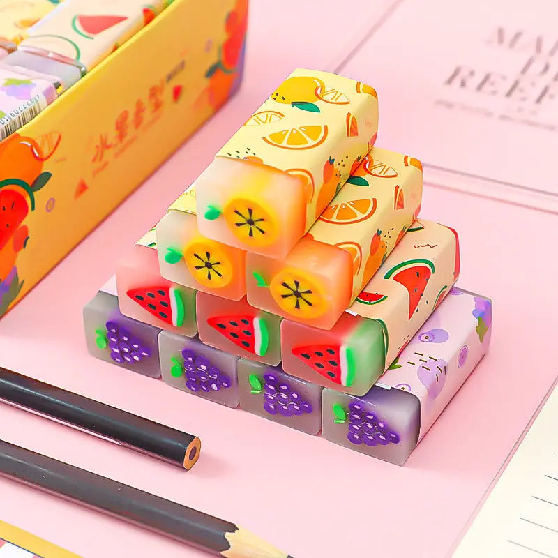 Creative Stationery Fruit Eraser Sassafras Students Learn El Pazar