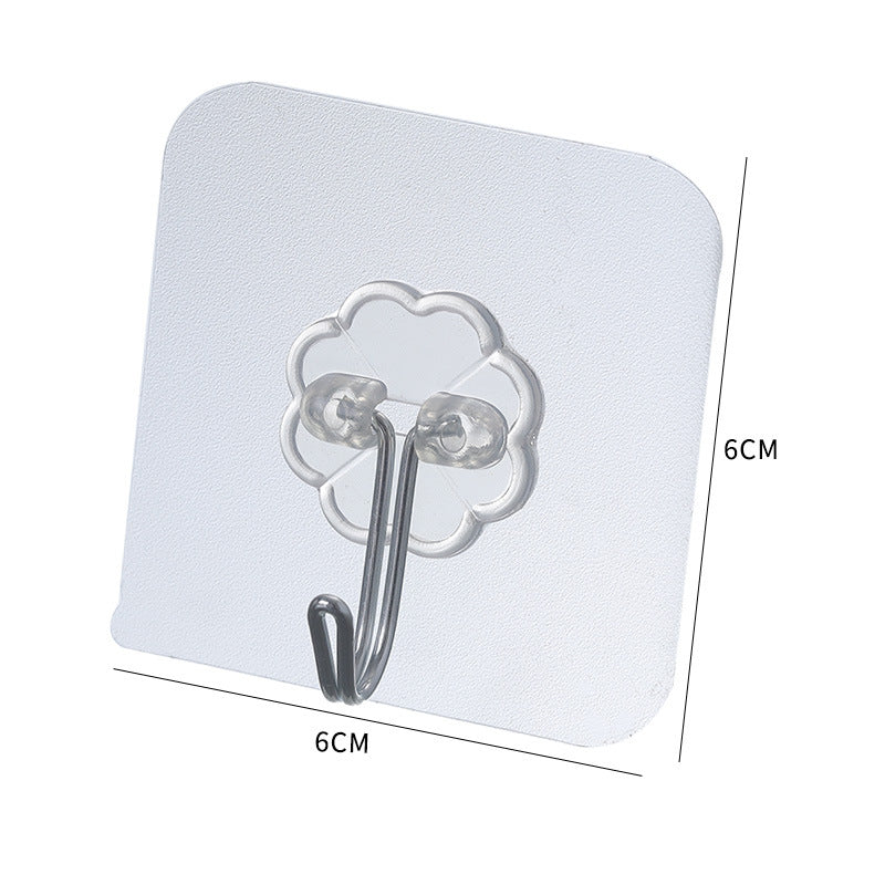 Hook Wall-Mounted Wall-Free Punch-Free Clothes Hook Paste Suction Cup Load-Bearing Traceless Nail Rack Strong Sticky Glue Hook Hook eprolo