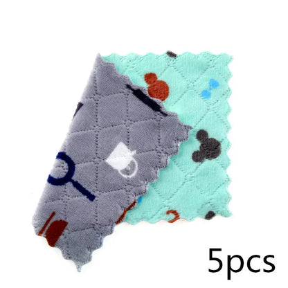 Double-sided Thickened Coral Fleece Household Scouring Pad El Pazar