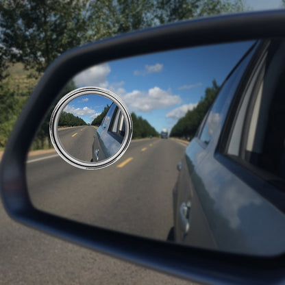 1PCS  Car Vehicle Side Blindspot Blind Spot Mirror Wide RearView Mirror 360 Wide Angle Round Convex Mirror Exterior Part eprolo