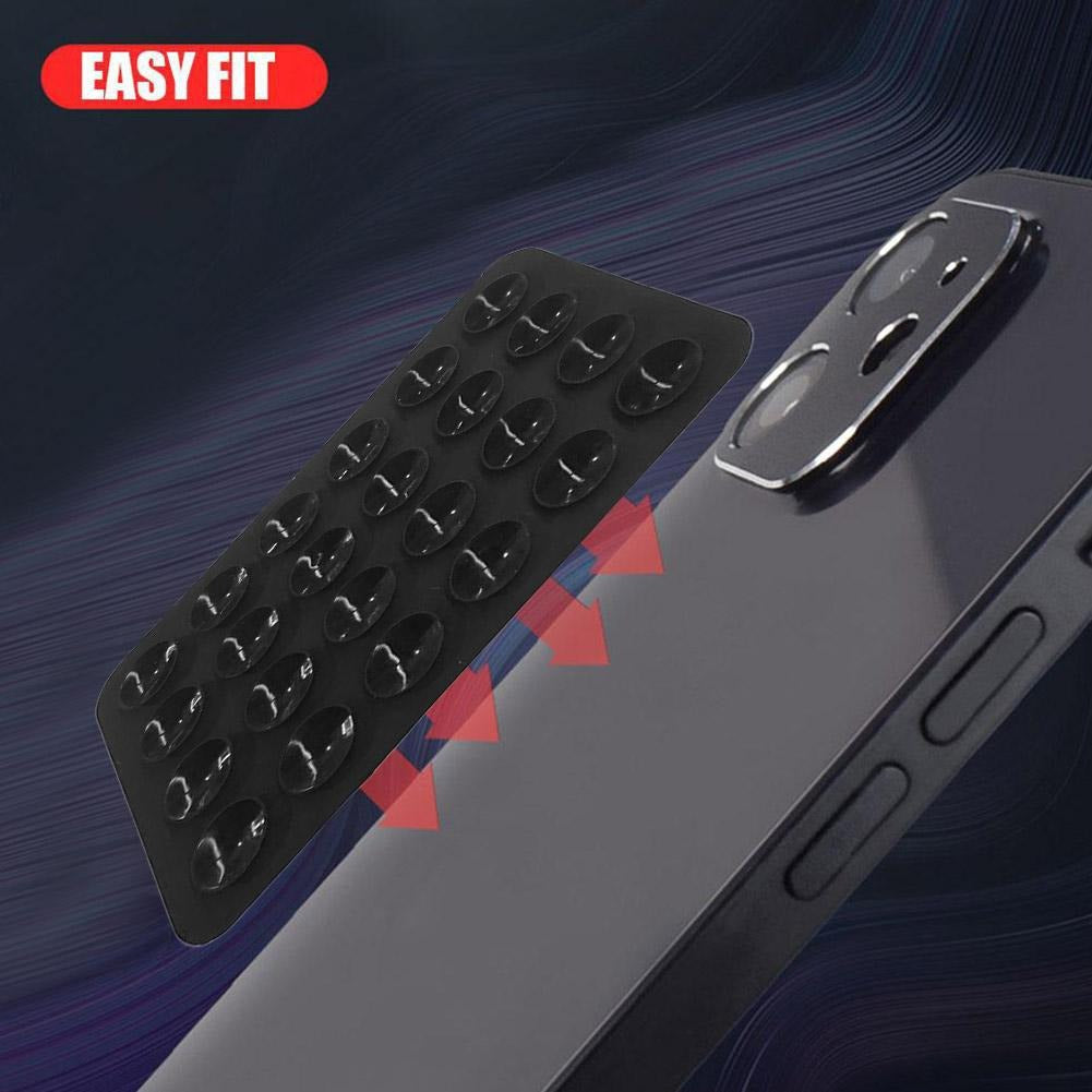 Thickened new mobile phone silicone suction cup 24 square suction cups mobile phone leather case silicone suction cup eprolo