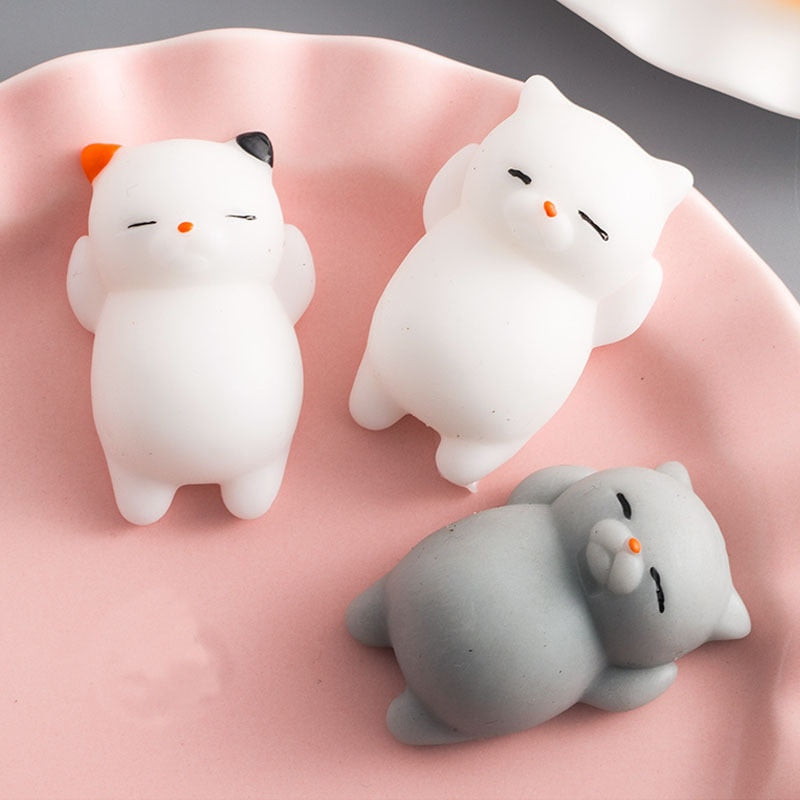 Squishy Soft Cute Cat Wipes Antistress Boot Ball Decompression Sticky Eliminate Pets Fun Stress Squishies Squeeze Friet Kit Toys eprolo