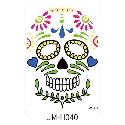 Halloween Face Tattoo Stickers Makeup Ball Funny Makeup Temporary Stickers eprolo