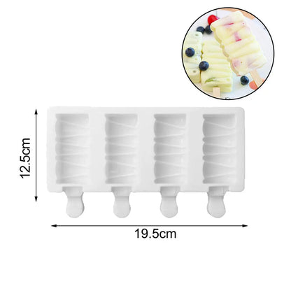 Silicone Ice Cream Mold 4 With Popsicle Ice Cream Mold Diy Hot Selling Home Kitchen El Pazar