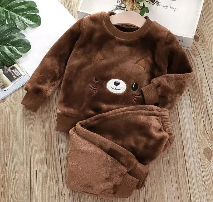 Two-Piece Pajamas for Babies & Kids – Soft & Cozy Sleepwear, High Quality Top Blouse and Pants El Pazar