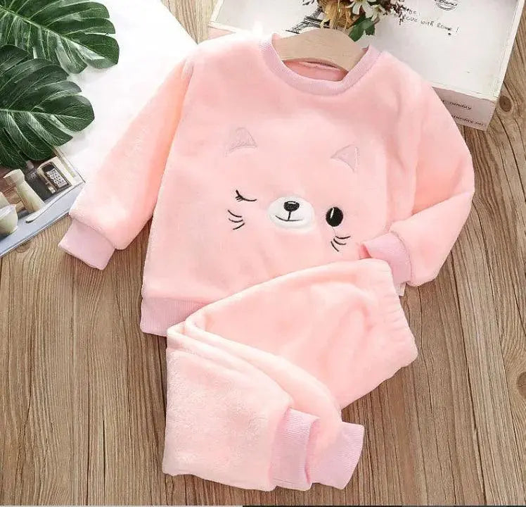 Two-Piece Pajamas for Babies & Kids – Soft & Cozy Sleepwear, High Quality Top Blouse and Pants El Pazar