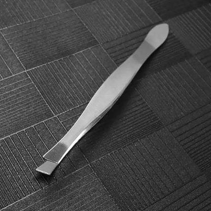 Unembroidered Steel Eyebrow Clip Tweezers Pluck Pliers El Pazar