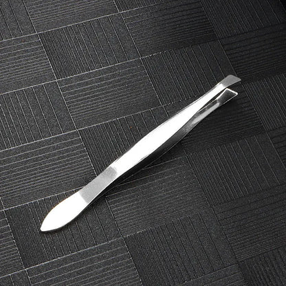 Unembroidered Steel Eyebrow Clip Tweezers Pluck Pliers El Pazar